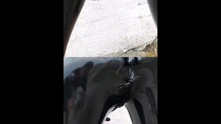 OnlyFans teaser – Rubberdoll at the coast!