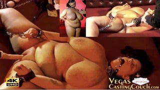 HUGE Natural Boobs Ebony – Ass Fucked Doggy POV – First BDSM- Bondage- Interracial – Video