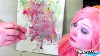 Wicked nympho is taken in anus loony bin for uninhibited treatment