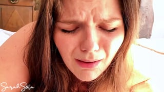 Her first painful anal – Painal – Cum on her asshole