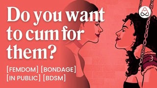 ASMR Lesbian Femdom Audio Porn: Public BDSM, Blindfolded Sub & Orgasm Control – Erotic Audio Story