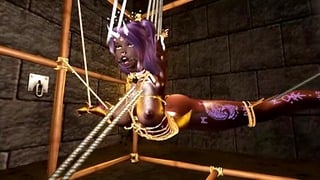 Beautiful Girl Is Gagged In A BDSM Room