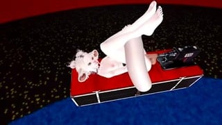 Horny Furry Has Multiple Orgasms With Sex Machine In BDSM Room