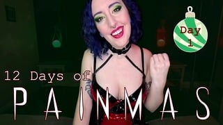 DAY 1 – 12 DAYS OF PAINMAS – Preview – Christmas CBT & Pain Play Slave Tasks by Miss Faith Rae