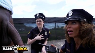 Big Black Cock Fucks Teen and MILF