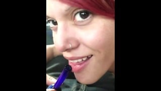 Getting Head from a Slut in My Ride