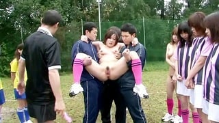 Public Soccer Team Fuck