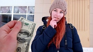 Fuck Redhead Schoolgirl for Cash