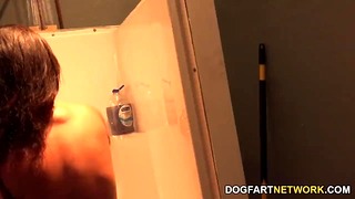 Devyn Heart Gets Fucked by Big Black Cock at Glory Hole