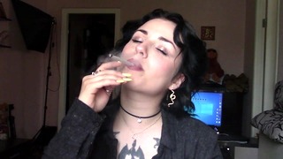 Smoking While Giving a Sloppy Blowjob
