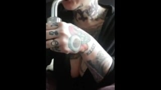 Smoking Shesh! Olivia Ink Tattooed