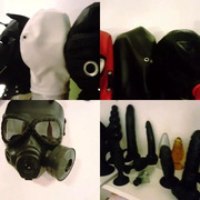 BDSM masks and anal toys