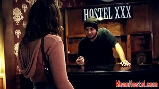 Cocksucking BDSM Teen Fucked At Scary Hostel